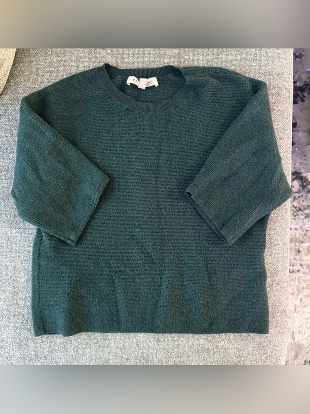 Philosophy Dark Green Short Sleeve Crewneck Top